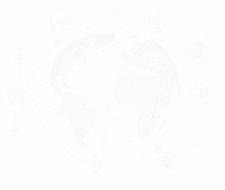 Rete globale di logistica eCommerce: ordini, magazzino e spedizioni collegati