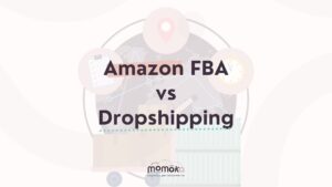 Momoka – grafica “Amazon FBA vs Dropshipping”